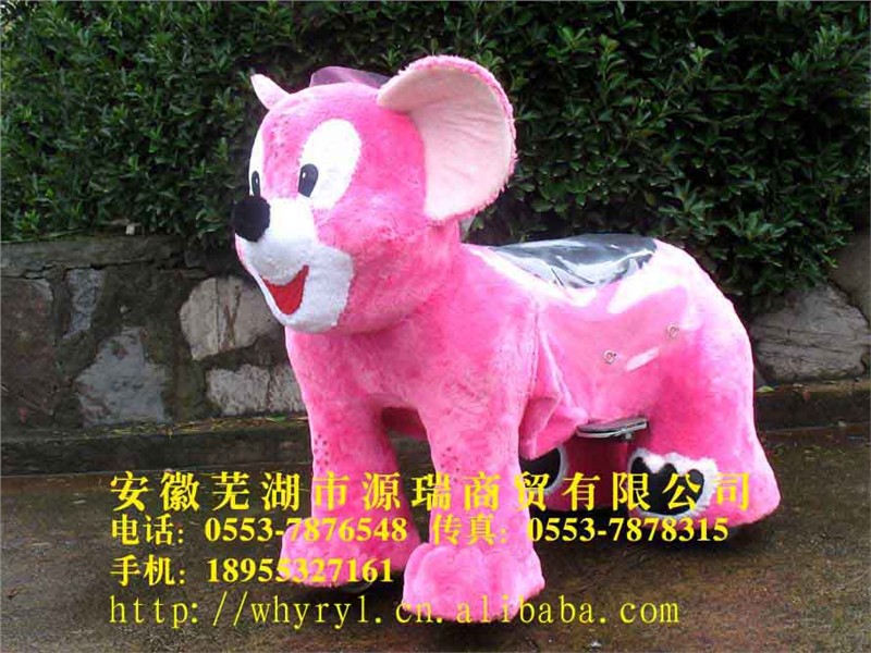 供应毛绒动物玩具车-游艺设备